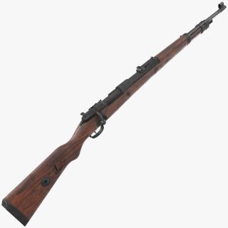 Mauser Karabiner 98K Bolt Action Rifle Old 3D