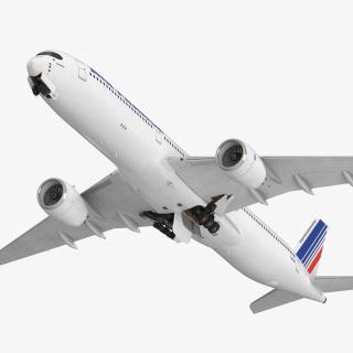 Airbus A350-1000 Air France Rigged 3D model