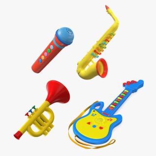 3D model Musical Toy  Instruments Collection