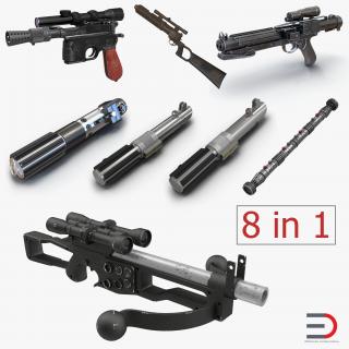 3D model Star Wars Weapons Collection 2