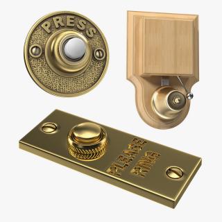 Doorbell Buttons Collection 3D