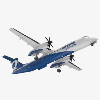 3D model Bombardier Q400 NextGen Rigged