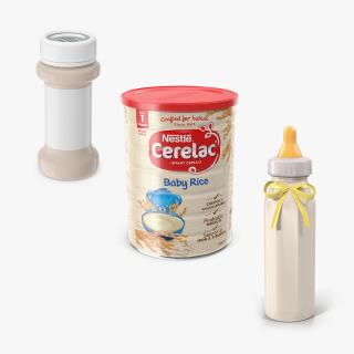 3D Baby Food Containers Collection