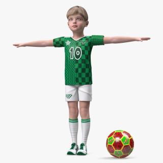 3D Child Boy Sport Style Rigged model