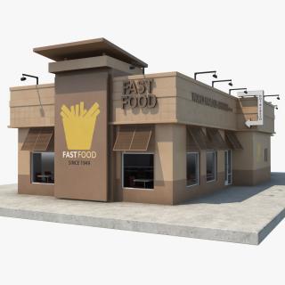 3D model Fast Food Restaurant