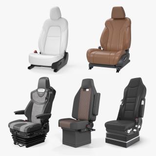 Car Driver Seats Collection 3 3D model