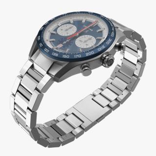 Tag Heuer Carrera Dial Blue 3D