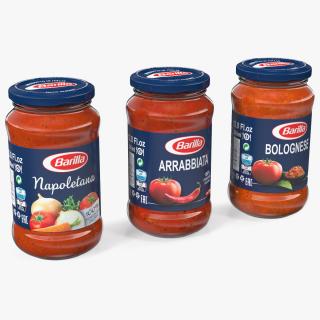 3D Barilla Sauce Can 12oz Set