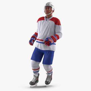 3D model Hockey Player Generic 3 Rigged