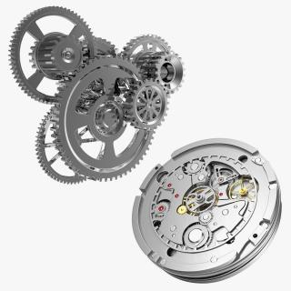 Clock Mechanisms Collection 3D