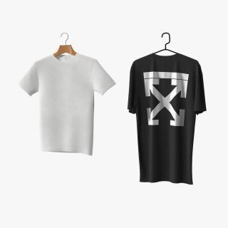 T-Shirt on Hangers Collection 3D model