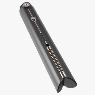 3D model Wireless Hair Straightener Black Closed State