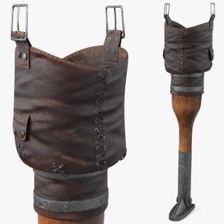 Vintage Pirate Prosthetic Leg 3D model