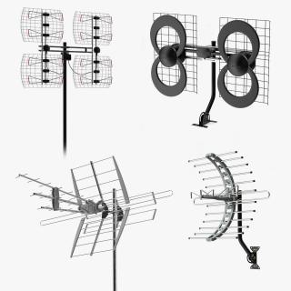 Antennas Collection 3D model