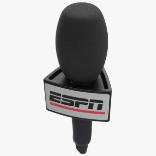 ESPN Reporter Wireless Microphone Triangular 3D model