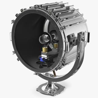 3D High Power Marine Suez Canal Searchlight Chrom