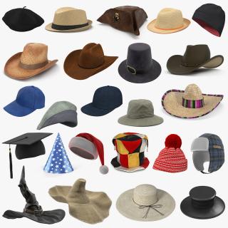 Hats Collection 7 3D