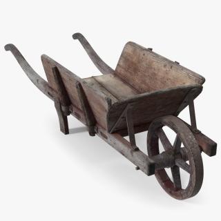 Antique Wheelbarrow 3D model