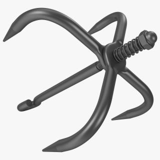 Folding Grappling Hook 3D