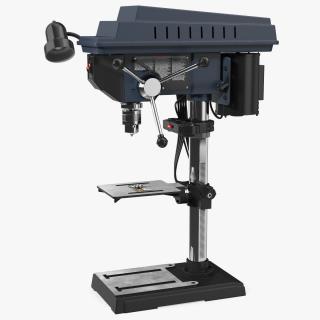 3D Bench Drill Press with Drill Bits model