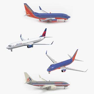 3D Boeing 737 Collection