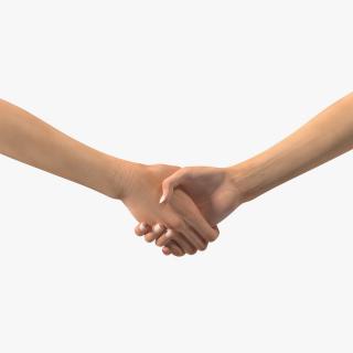 3D Handshake Female Hand