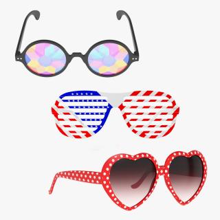 Party Sunglasses Collection 3D