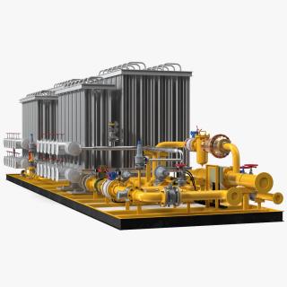 3D model LNG CNG Station