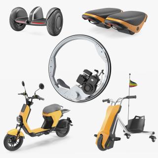 3D Electric Self Driving Vehicles Collection 2 model