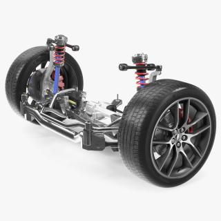 3D Car Suspension System 2 model