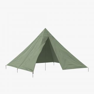 Floorless Camping Tent Open 3D