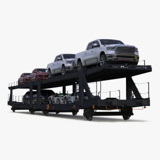 Car Transporter Loaded 3D