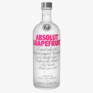 Absolut Grapefruit Vodka 3D model