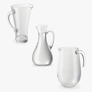 3D Glass Jugs Collection