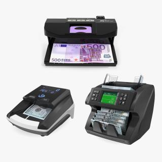 Currency Detectors with Counter Collection 3D