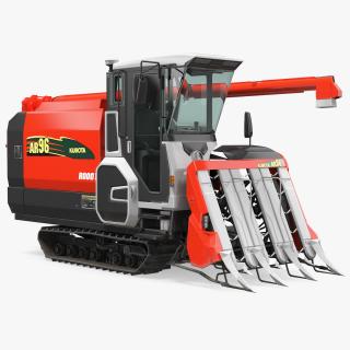 Rice Combine Harvester Kubota AR96 3D model