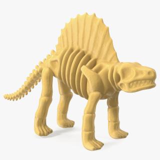 Dimetrodon Dinosaur Skeleton Toy 3D