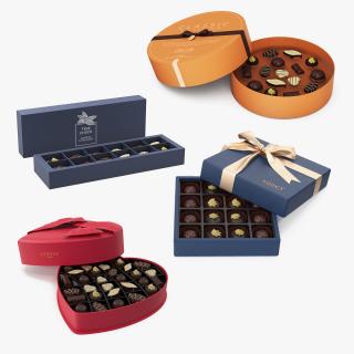 3D Premium Chocolate Boxes Open Collection 2