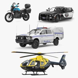 3D Rigged Police Transport Collection 2