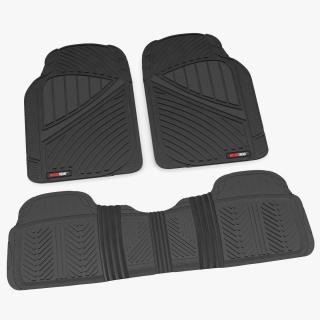 3D model Motor Trend All-Season Rubber Car Mats Rigged