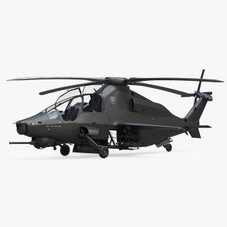 3D model Bell 360 Invictus Helicopter Rigged