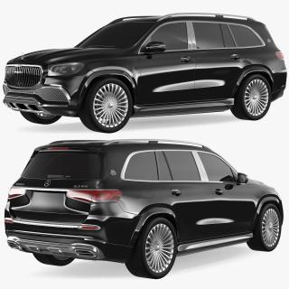 3D Maybach GLS SUV Simple Interior