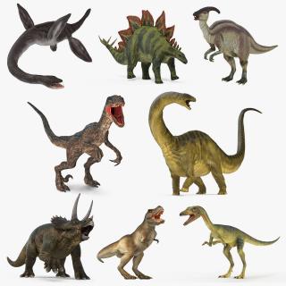 Rigged Dinosaurs 3D Models Collection 3 3D model