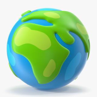 3D model Cartoon Planet Earth