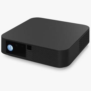 3D Compact LED Projector Black On State