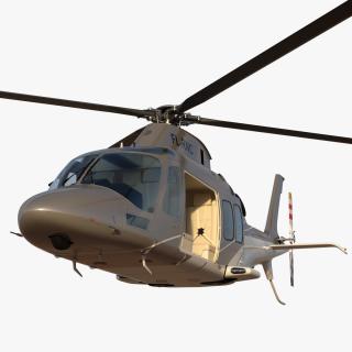 3D Agusta AW109S Grand Rigged