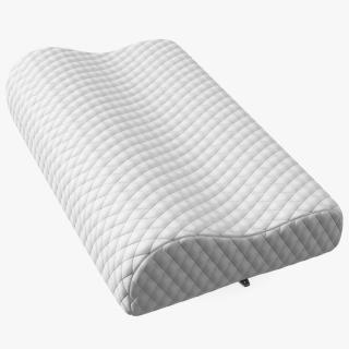 Contoured Orthopedic Memory Pillow 3D model