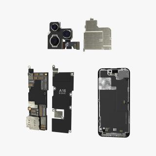 iPhone 14 Pro Components Collection 2 3D