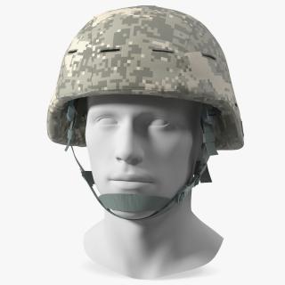 Assault Helmet Gray Camo 3D model