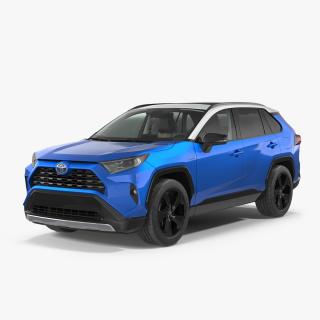 3D Toyota RAV4 2019 Rigged model